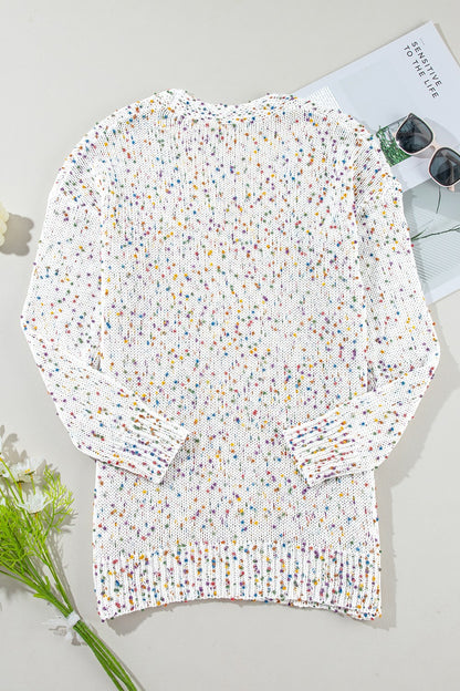 Open Front Long Sleeve Cardigan-Angel Casuals