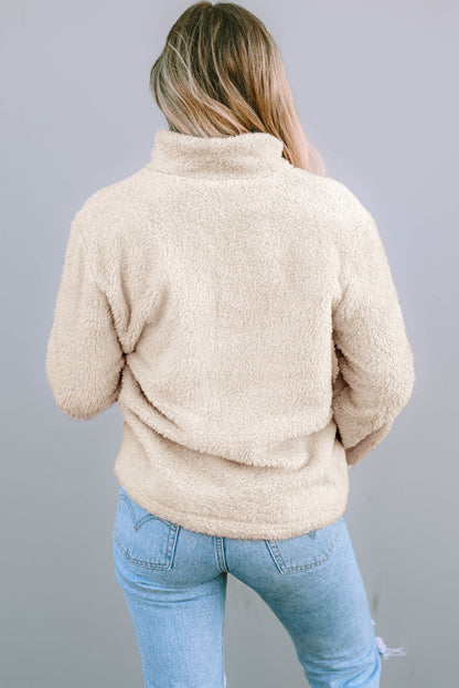 Leopard Snap Down Pocketed Collared Neck Jacket-Angel Casuals