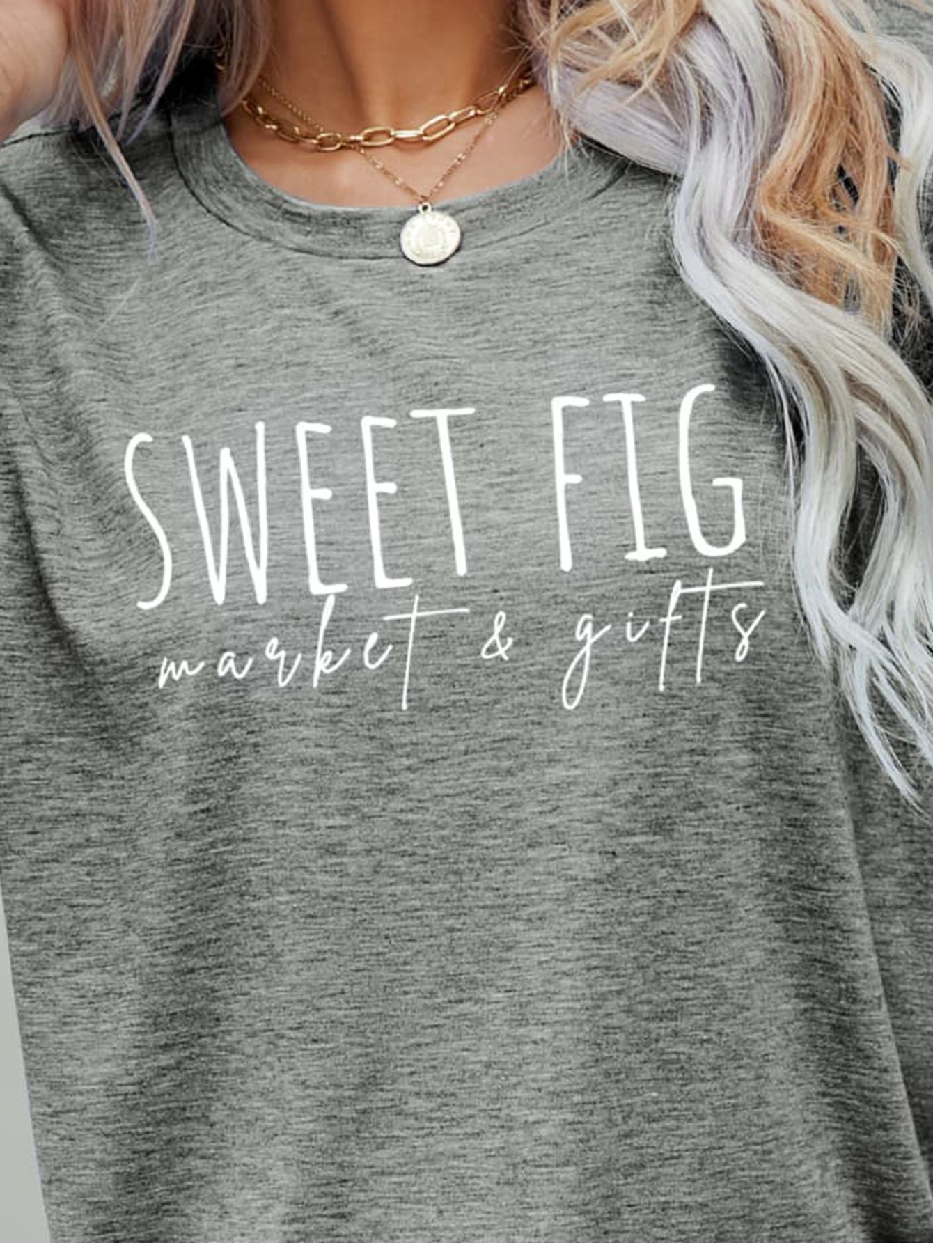 SWEET FIG MARKET & GIFTS Graphic Tee-Angel Casuals