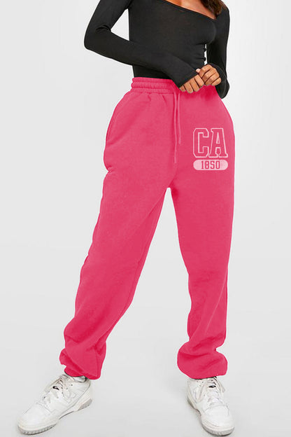 Simply Love Simply Love Full Size CA 1850 Graphic Joggers-Angel Casuals