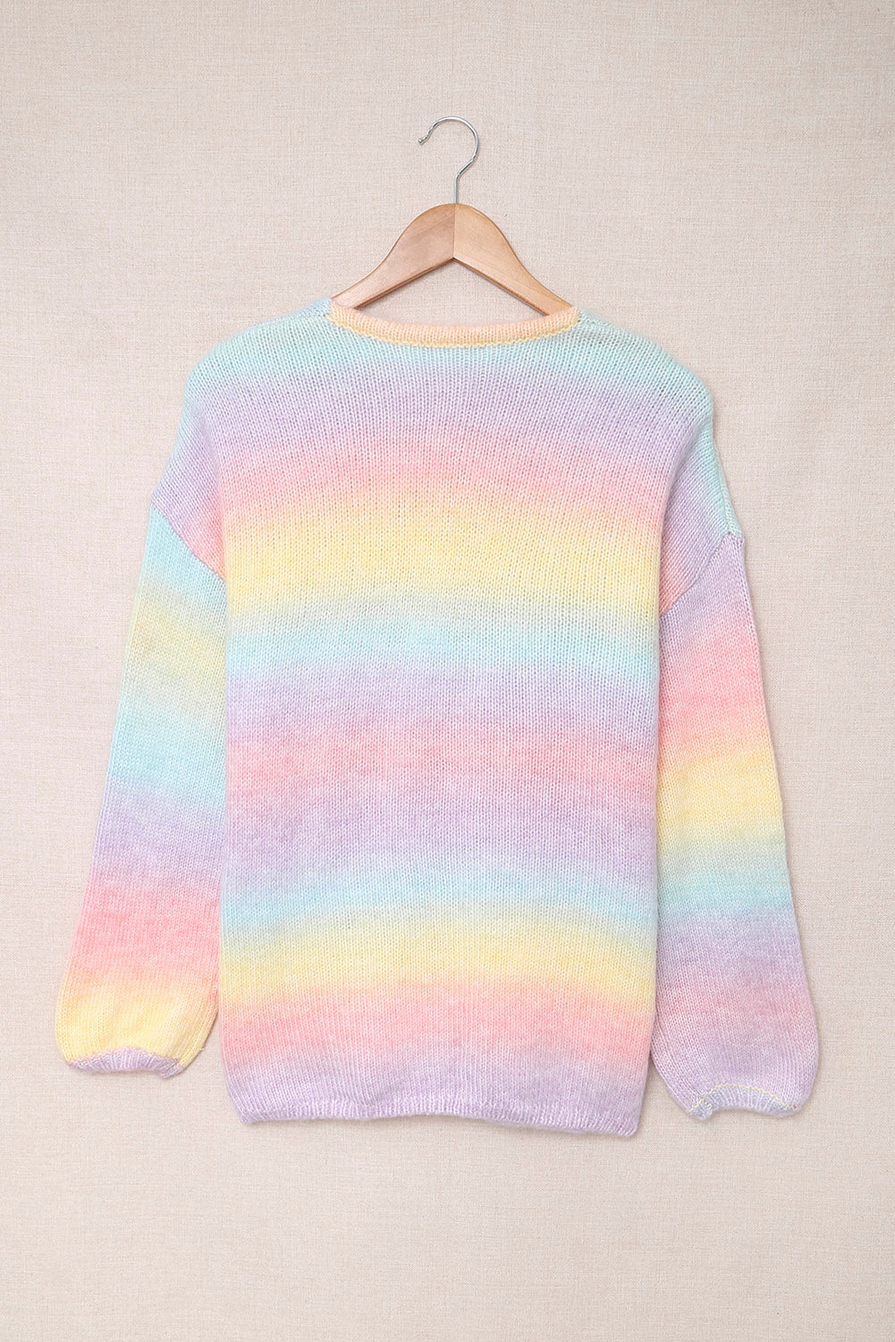 Gradient Open Front Drop Shoulder Cardigan-Angel Casuals
