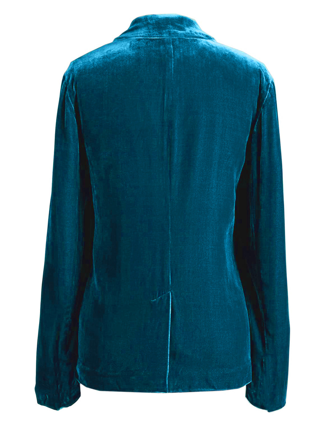 Pocketed Button Up Lapel Collar Blazer-Angel Casuals