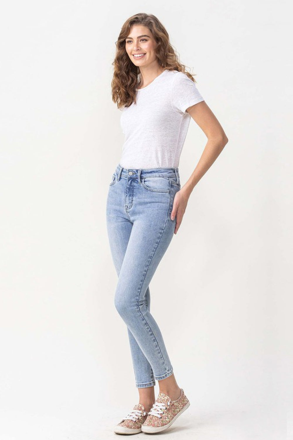 Lovervet Full Size Talia High Rise Crop Skinny Jeans-Angel Casuals