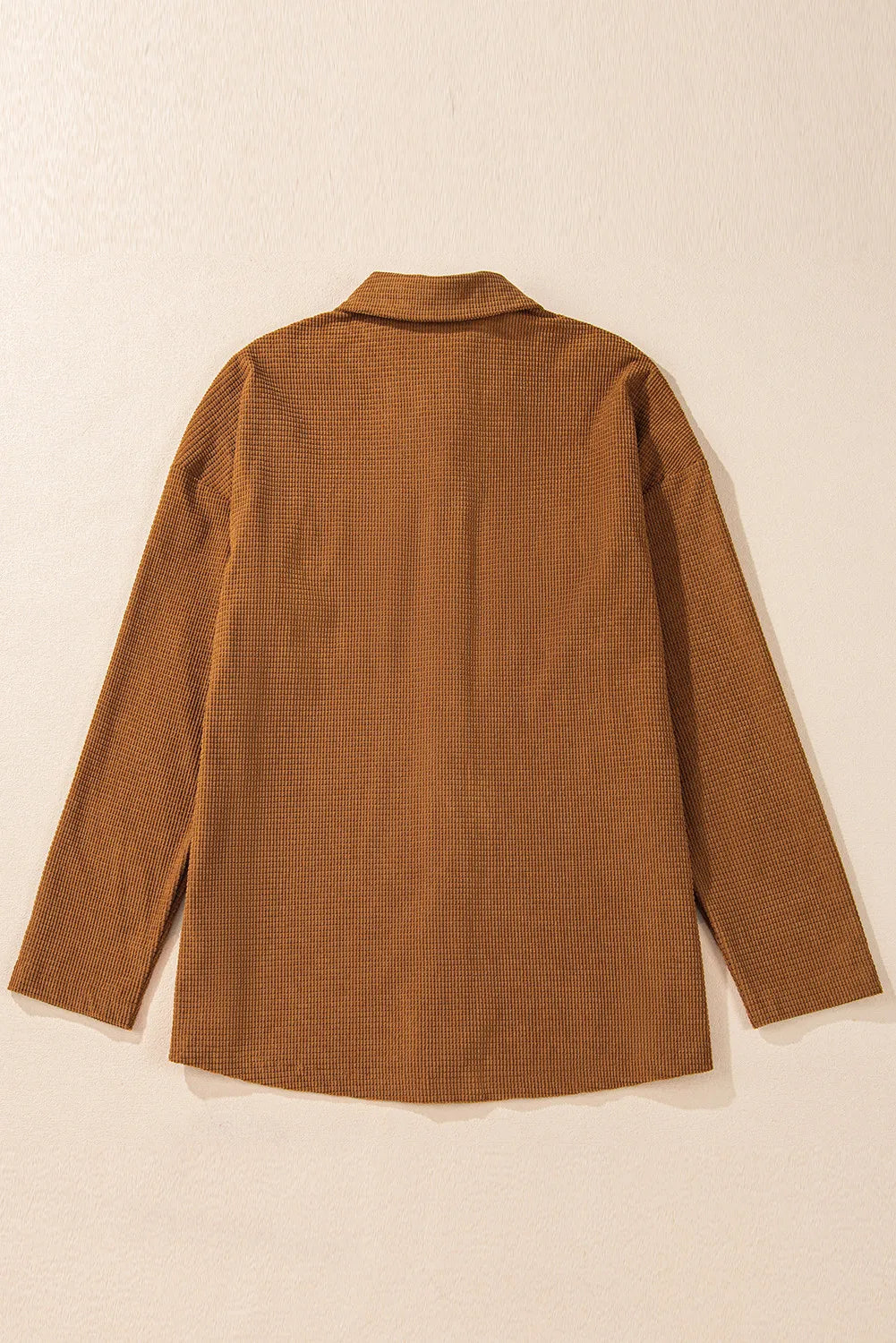 Pocketed Snap Down Long Sleeve Jacket-Angel Casuals