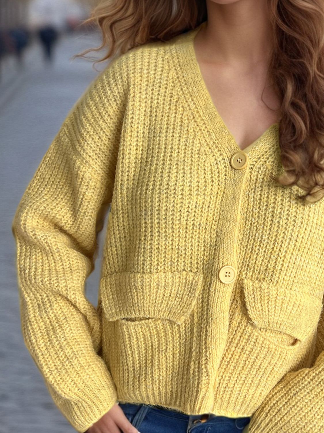 Button Down Long Sleeve Cardigan-Angel Casuals