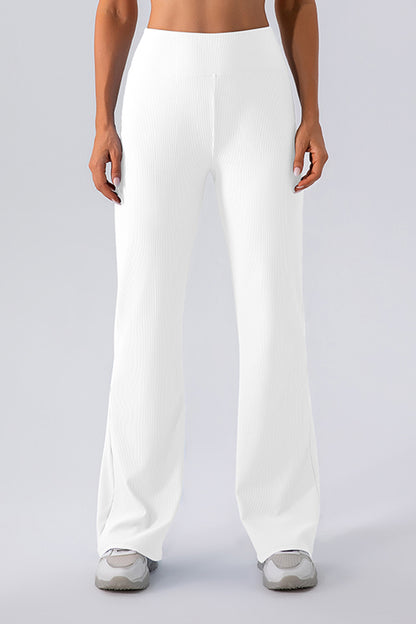 High Waist Straight Active Pants-Angel Casuals