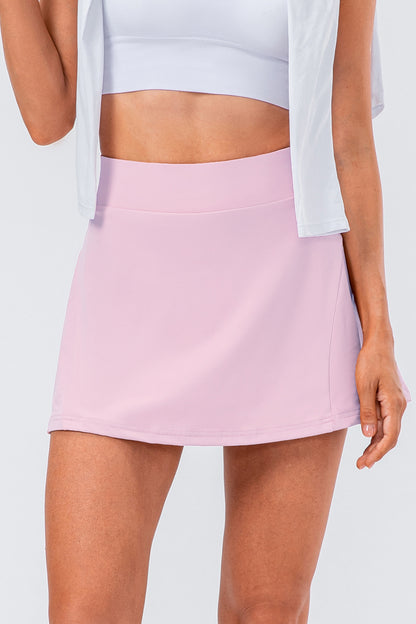 High Waist Pleated Active Skirt-Angel Casuals