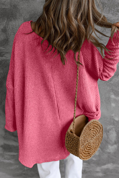 Round Neck High-Low Sweater-Angel Casuals