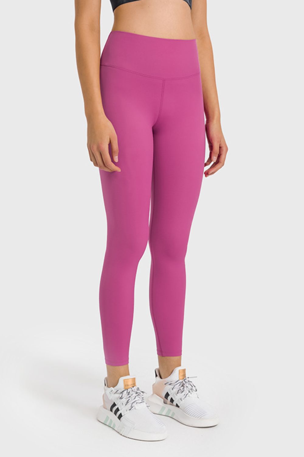 High Waist Ankle-Length Yoga Leggings-Angel Casuals