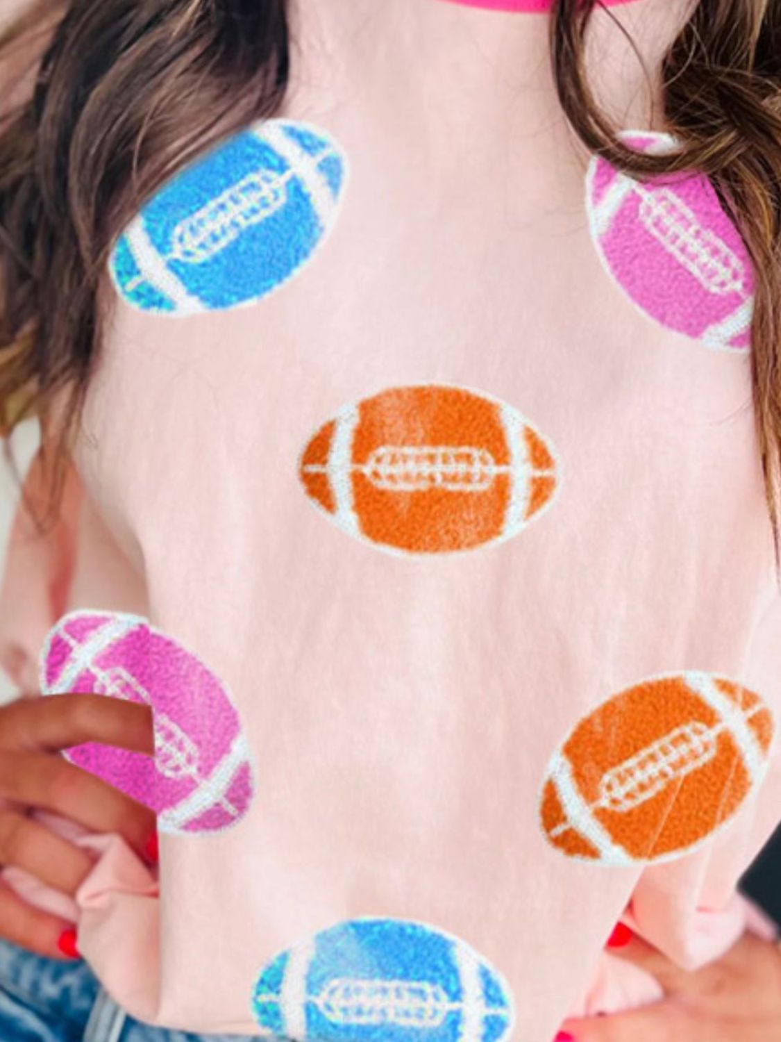 Football Round Neck Half Sleeve T-Shirt-Angel Casuals