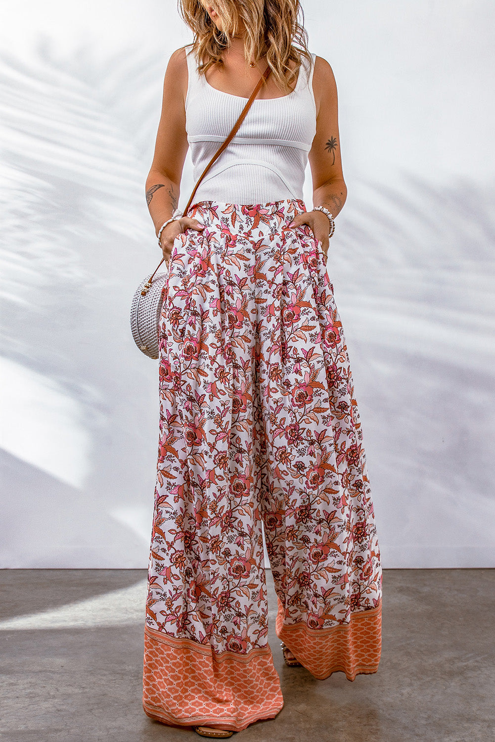 Bohemian Pleated Culottes-Angel Casuals