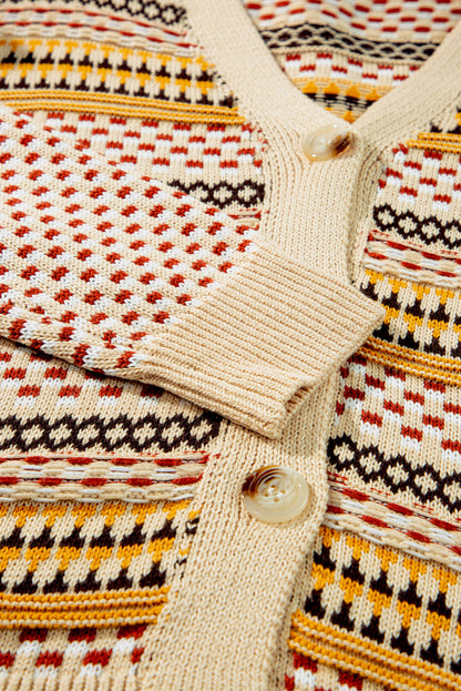 Button Down Long Sleeve Cardigan-Angel Casuals