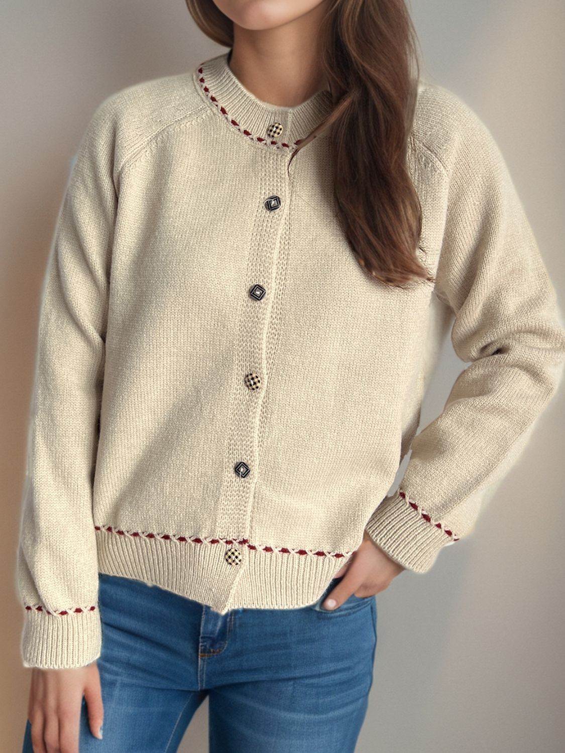 Button Down Long Sleeve Cardigan-Angel Casuals