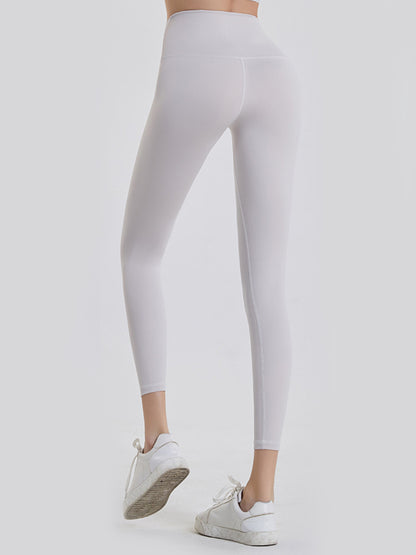 Wide Waistband Sports Leggings-Angel Casuals