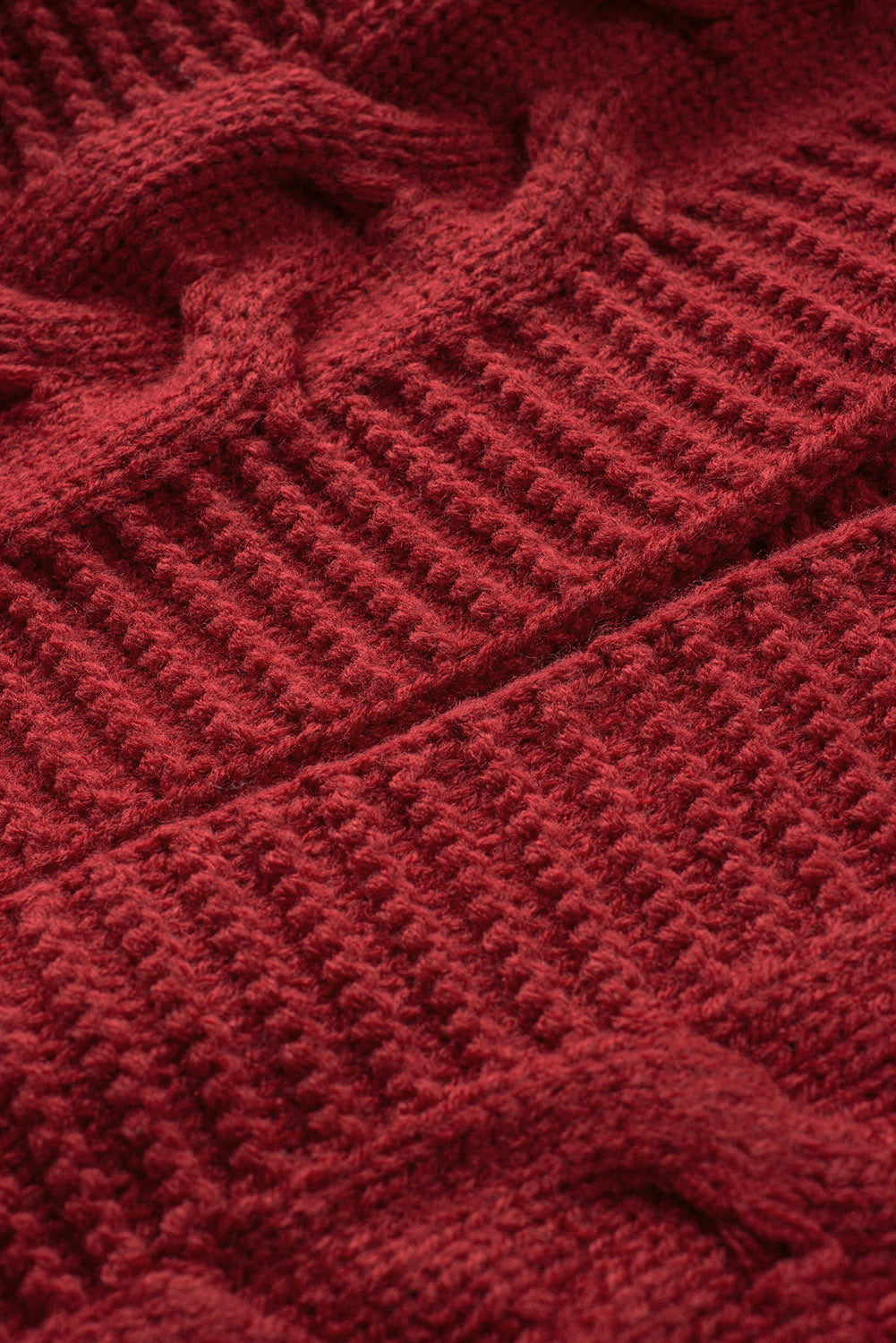 Cable-Knit Open Front Cardigan-Angel Casuals