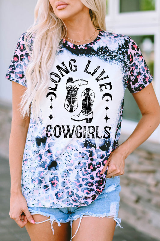 Graphic Round Neck Short Sleeve T-Shirt-Angel Casuals