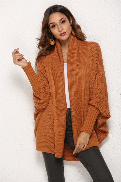 Angel Wings Open Front Batwing Sleeve Cardigan-Angel Casuals