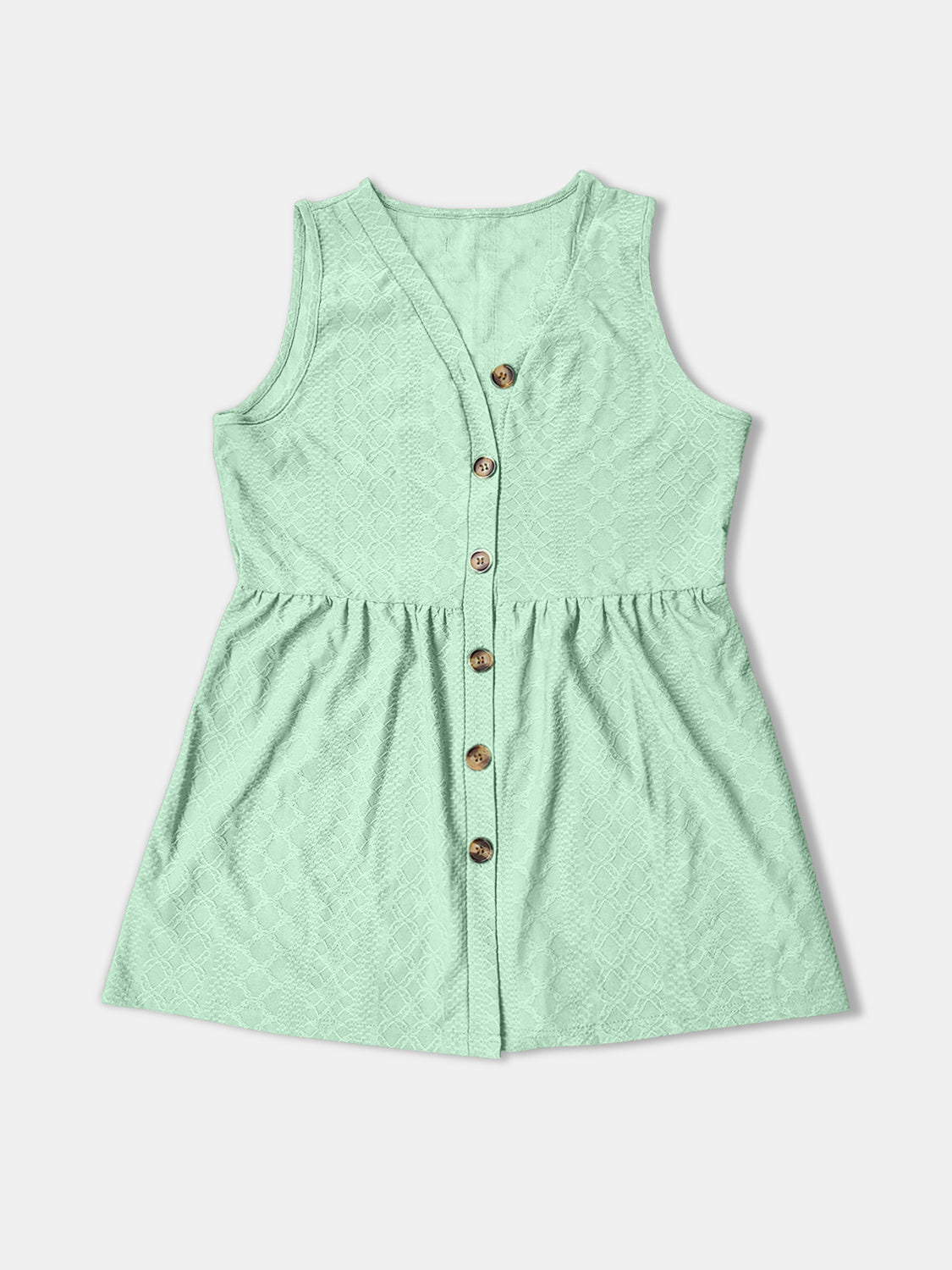 Button Up V-Neck Tank-Angel Casuals