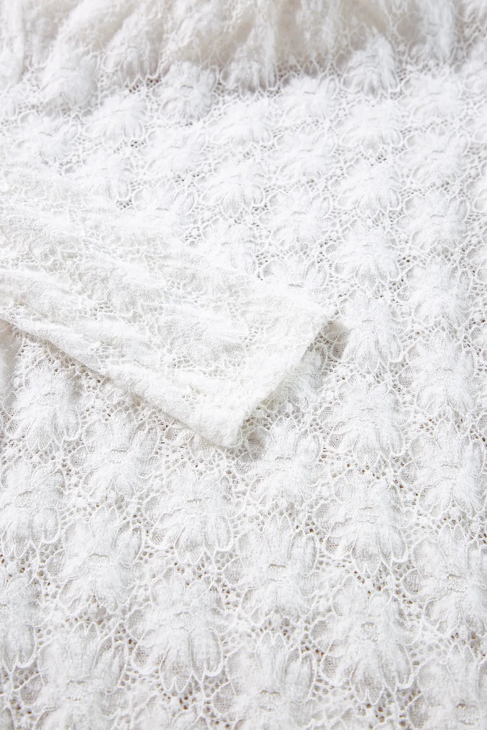 Lace Mock Neck Long Sleeve Top-Angel Casuals