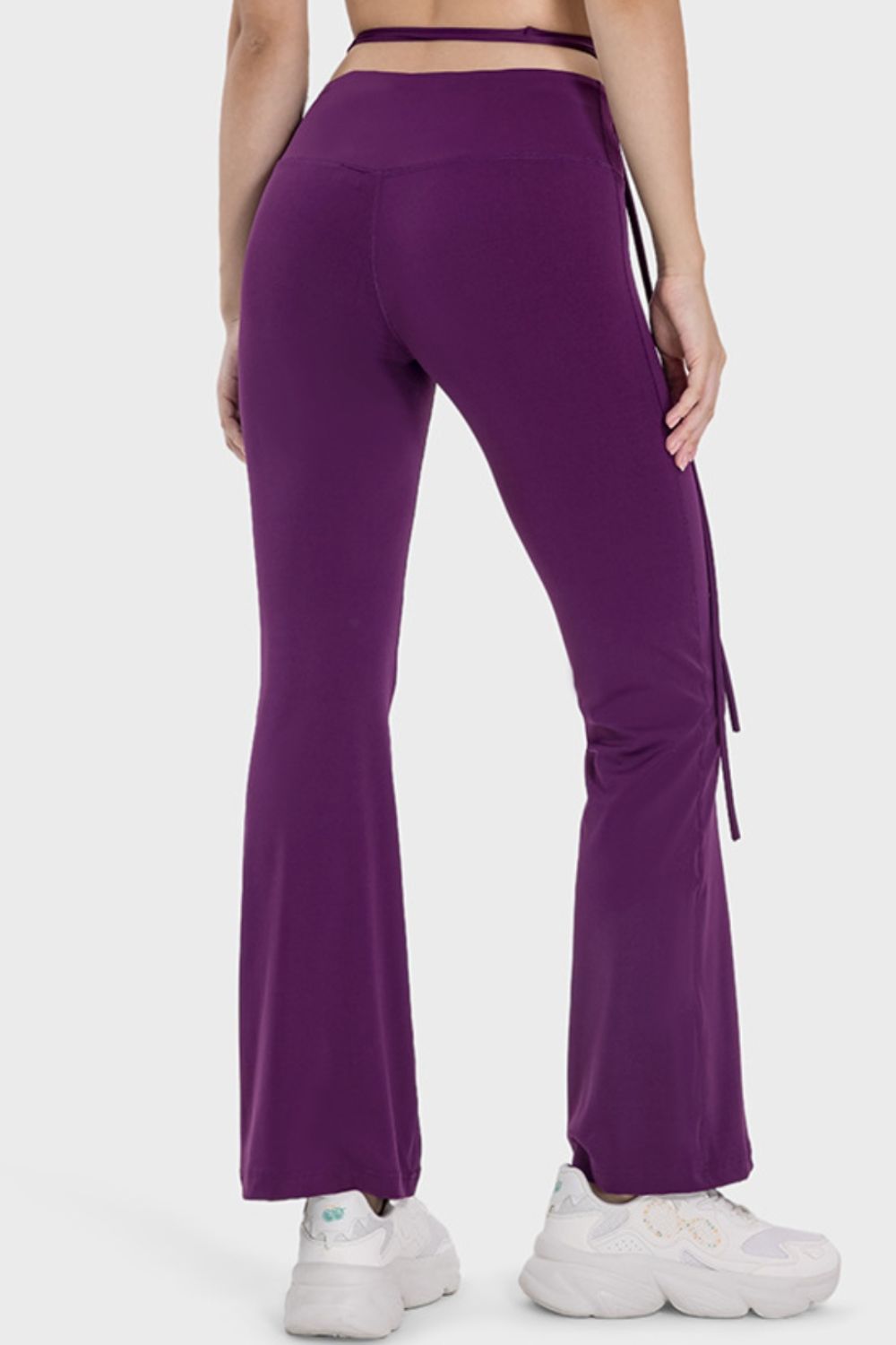 Tied Mid-Rise Waist Active Pants-Angel Casuals