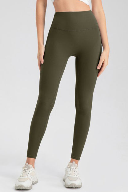 High Waist Skinny Active Pants-Angel Casuals