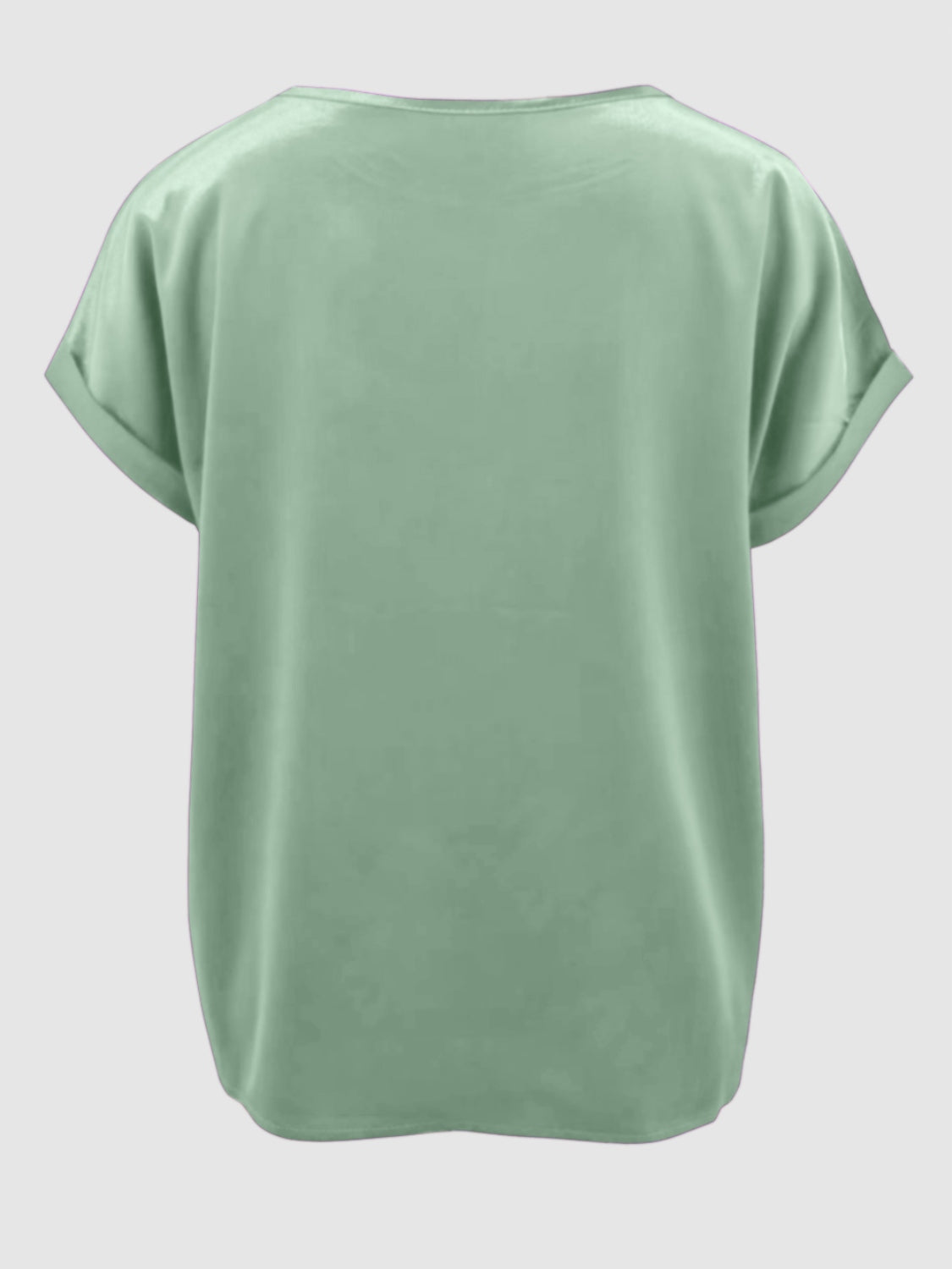Round Neck Short Sleeve T-Shirt-Angel Casuals