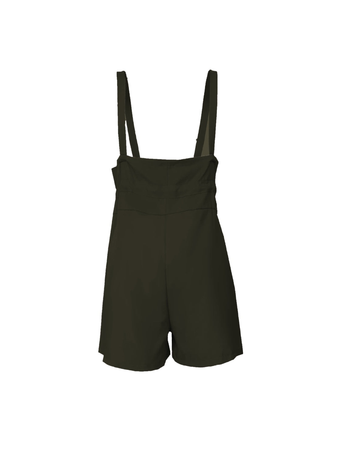 Drawstring Wide Strap Overalls with Pockets-Angel Casuals