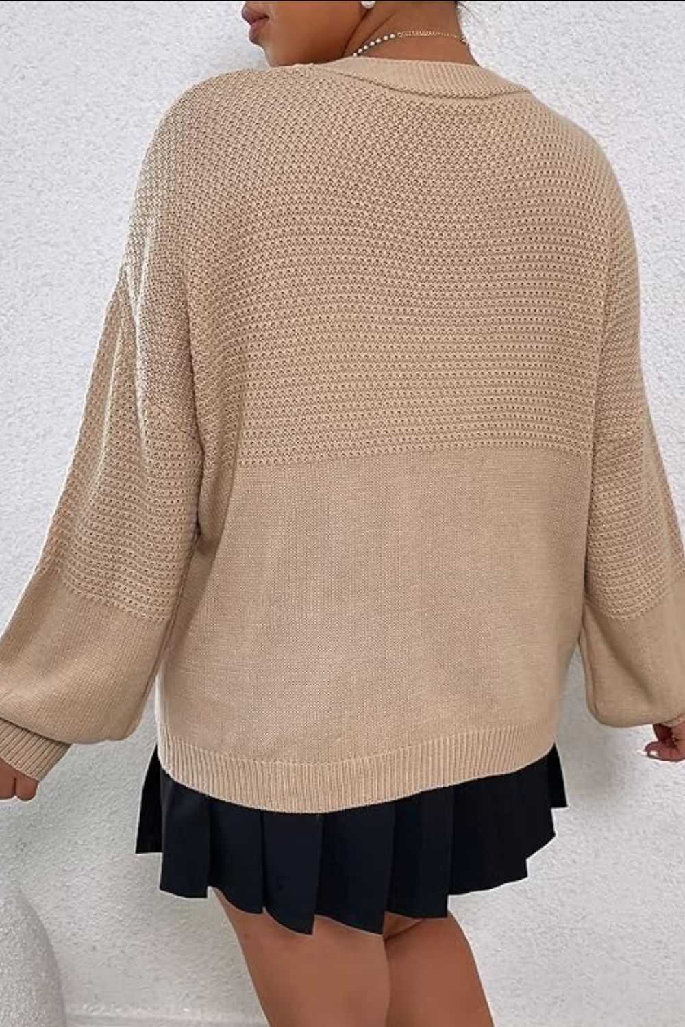 Floral Applique Drop Shoulder Open Front Cardigan-Angel Casuals