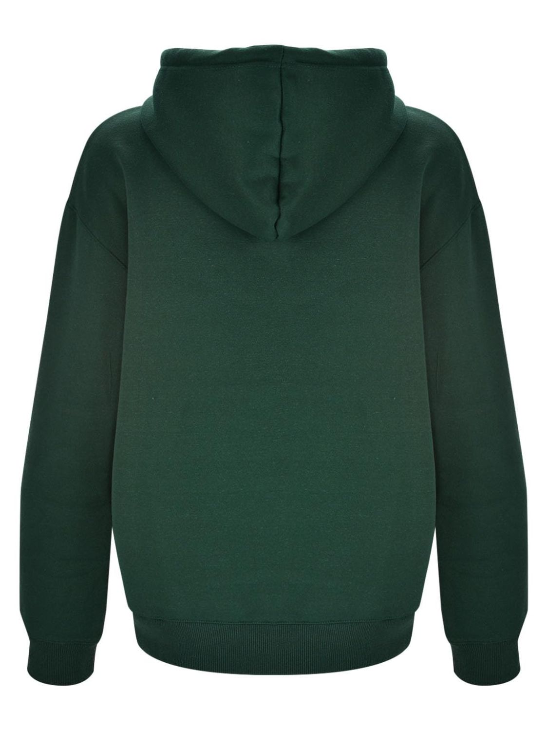 Letter Graphic Zip Up Long Sleeve Hooded Jacket-Angel Casuals