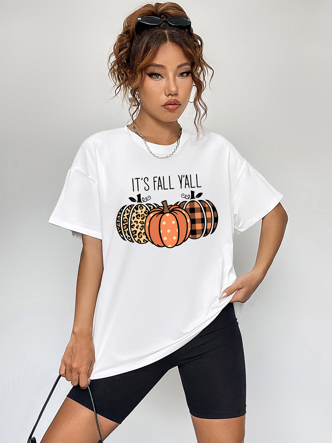 IT'S FALL Y'ALL Graphic T-Shirt-Angel Casuals