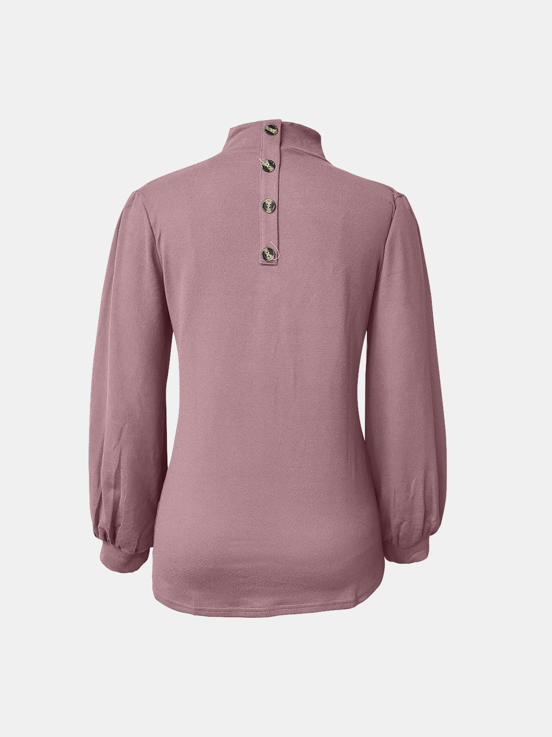 Full Size Mock Neck Long Sleeve T-Shirt-Angel Casuals
