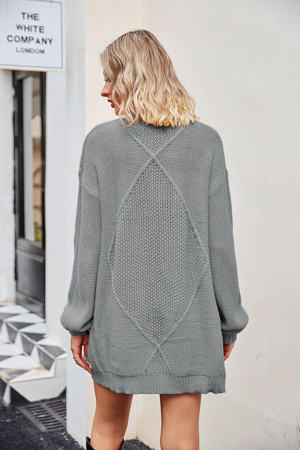 Open Front Cardigan with Pockets-Angel Casuals