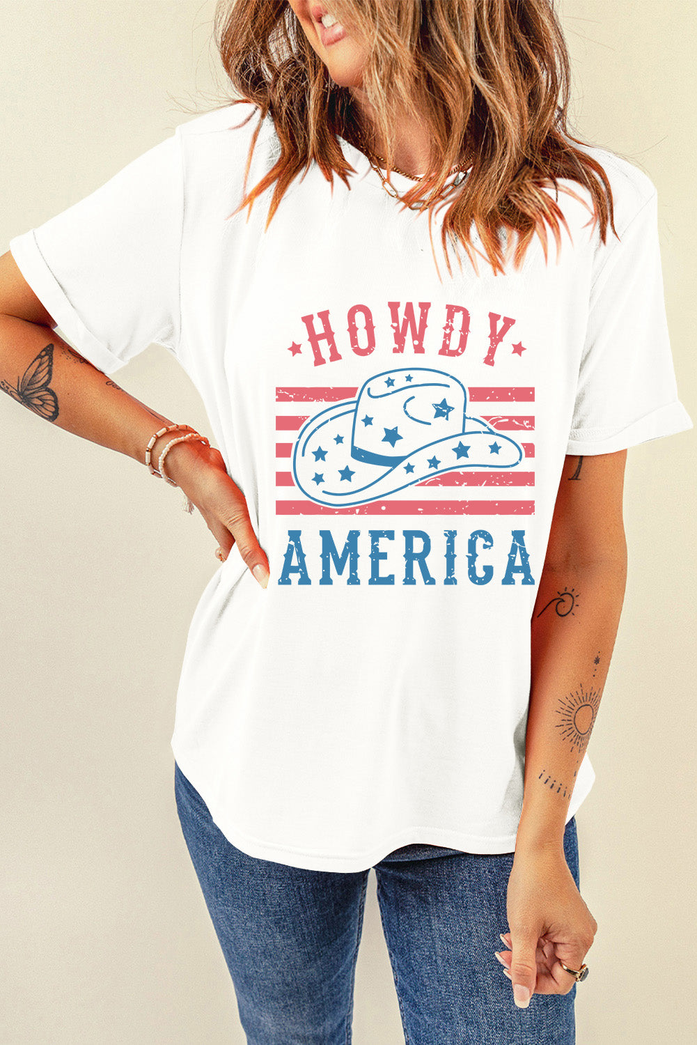 Graphic Round Neck Short Sleeve T-Shirt-Angel Casuals