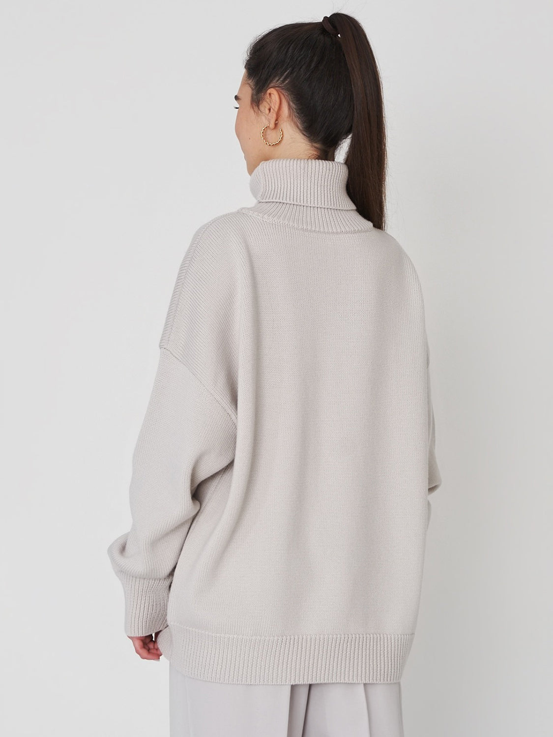 Turtleneck Long Sleeve Sweater-Angel Casuals