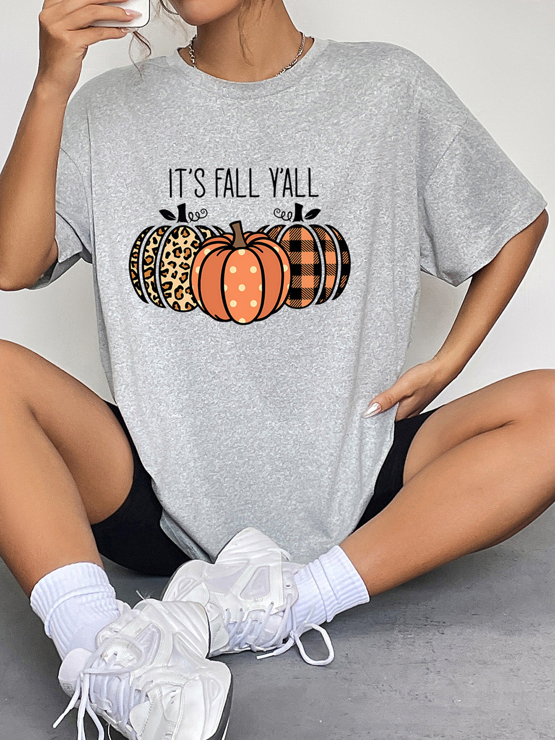 IT'S FALL Y'ALL Graphic T-Shirt-Angel Casuals