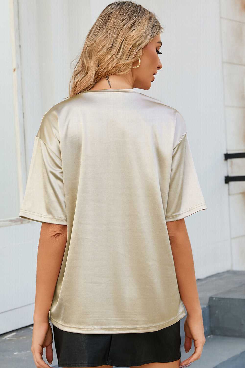 Double Take Round Neck Dropped Shoulder Top-Angel Casuals