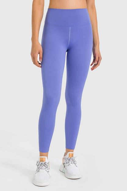 High Waist Ankle-Length Yoga Leggings-Angel Casuals