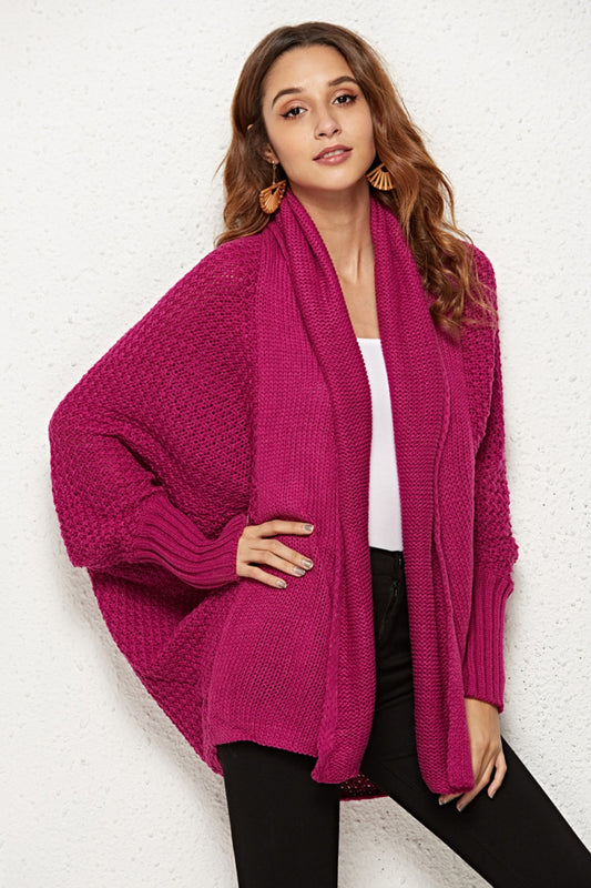 Angel Wings Open Front Batwing Sleeve Cardigan-Angel Casuals