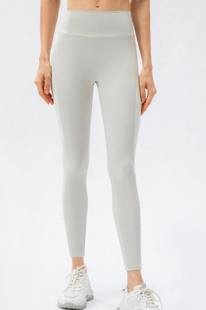 High Waist Slim Fit Long Sports Pants-Angel Casuals