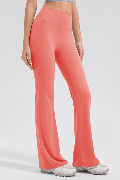 High Waist Straight Active Pants-Angel Casuals