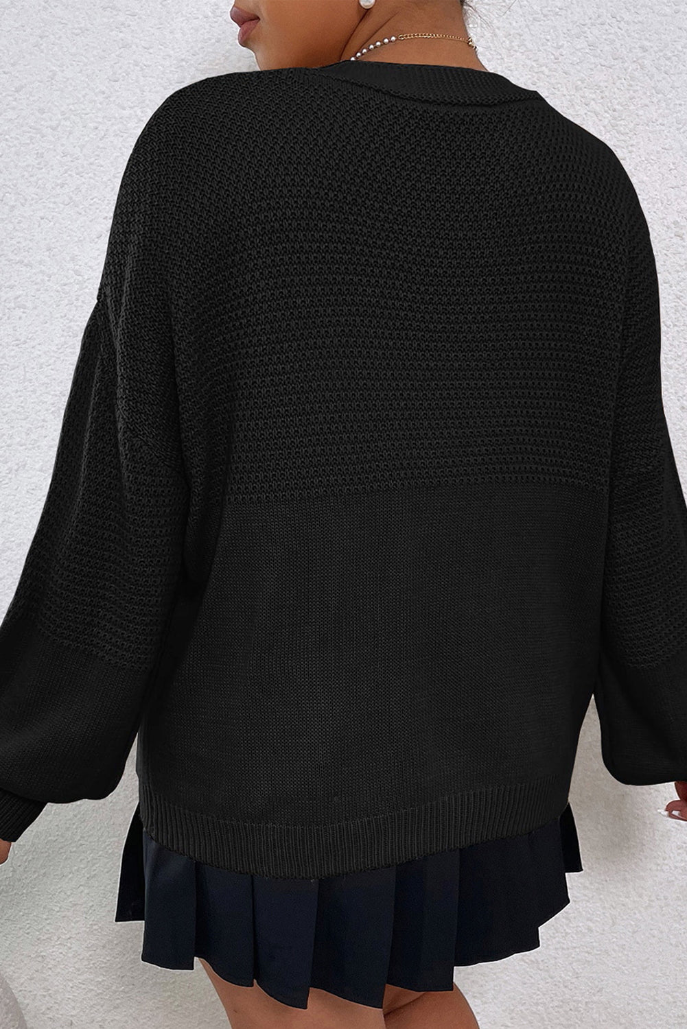 Floral Applique Drop Shoulder Open Front Cardigan-Angel Casuals