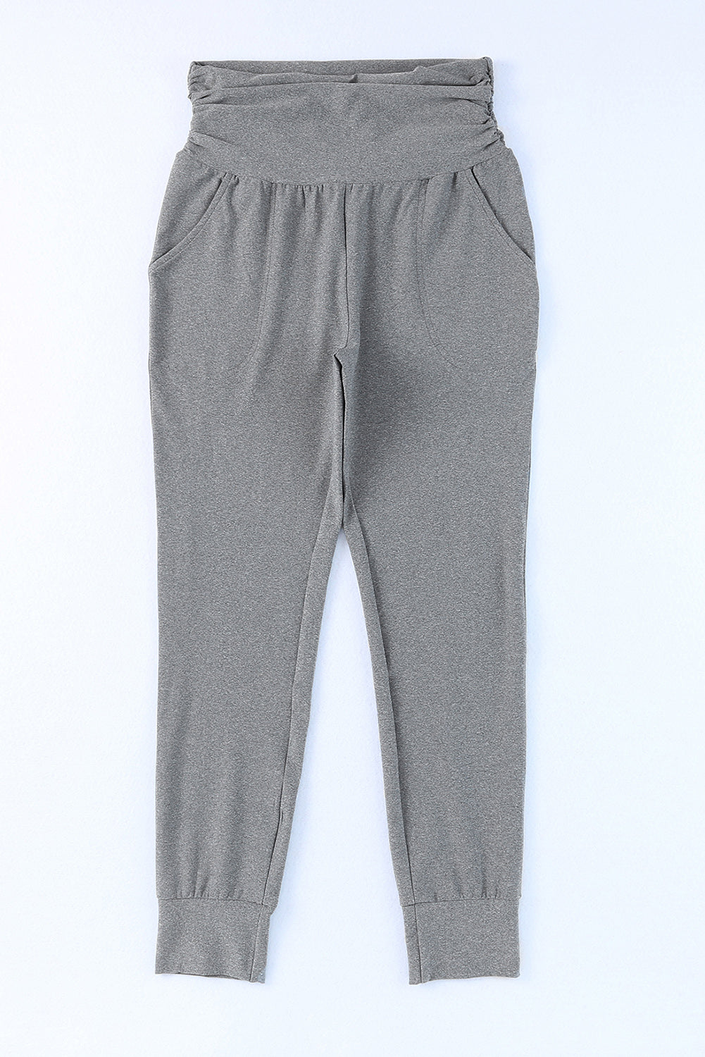 High-Rise Wide Waistband Joggers-Angel Casuals