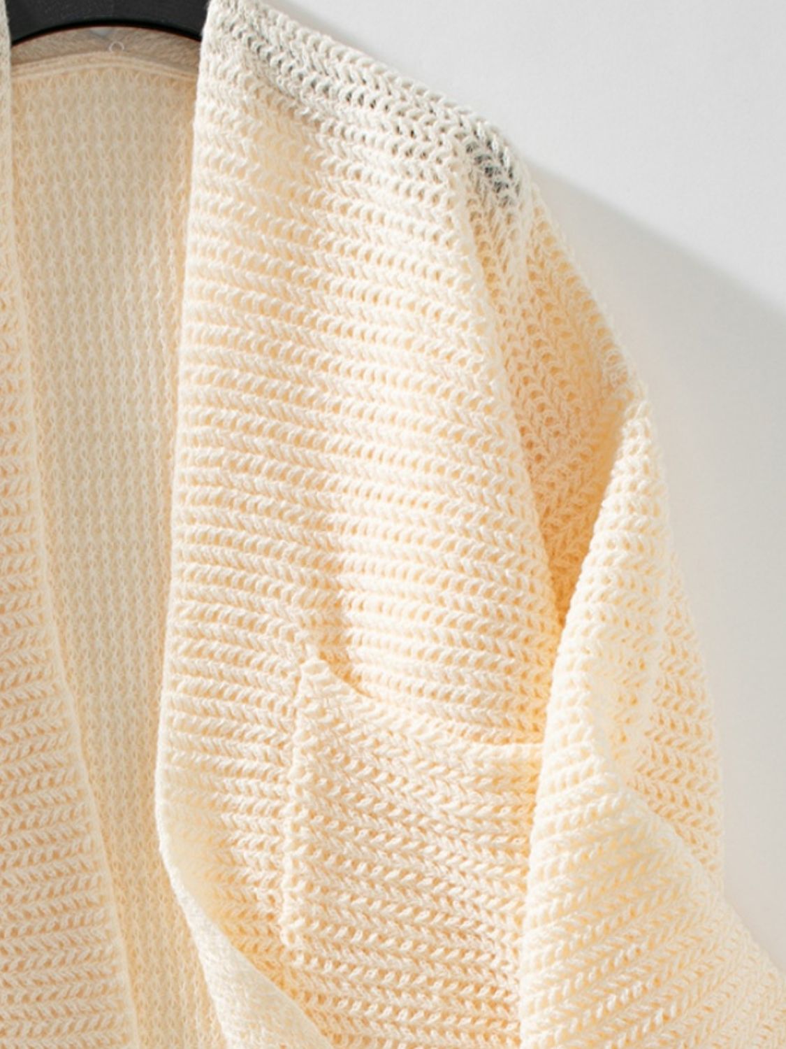 Open Front Long Sleeve Cardigan-Angel Casuals