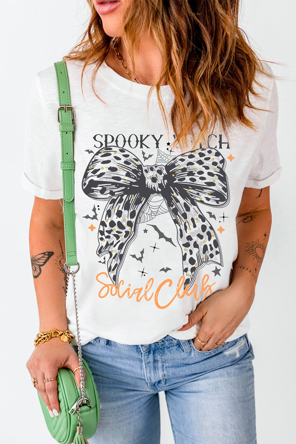 Graphic Round Neck Short Sleeve T-Shirt-Angel Casuals