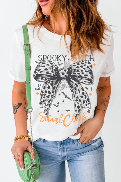 Graphic Round Neck Short Sleeve T-Shirt-Angel Casuals