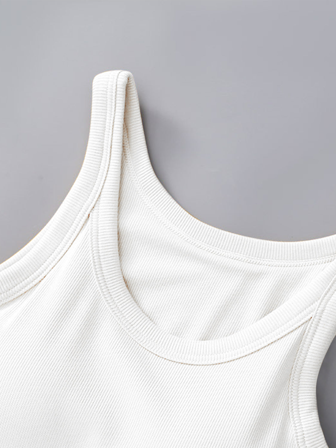 Round Neck Tank with Bra-Angel Casuals