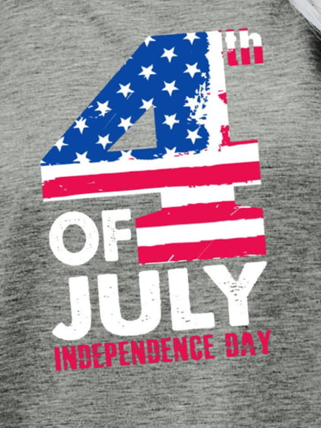 4th OF JULY INDEPENDENCE DAY Graphic Tee-Angel Casuals