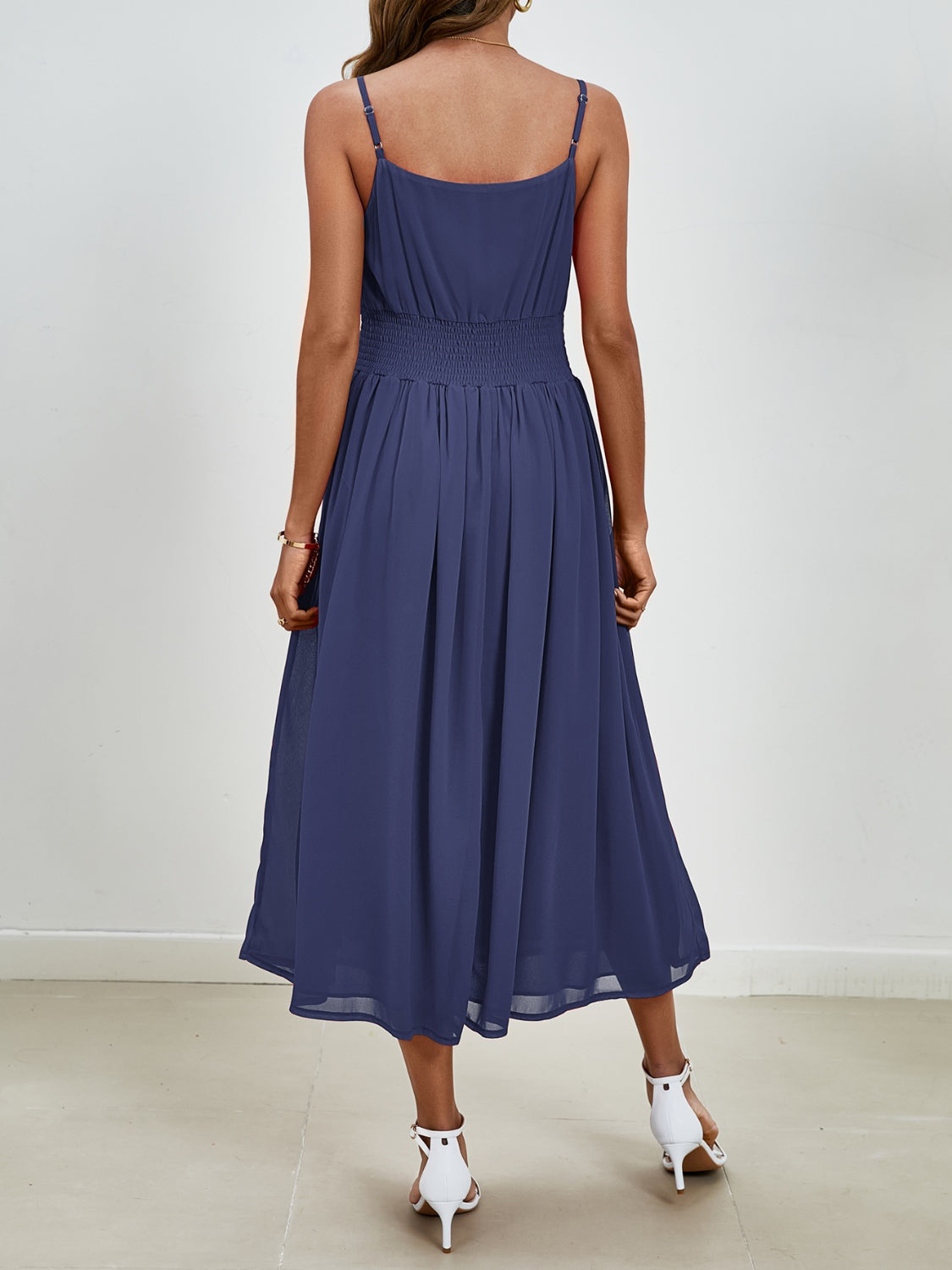 Scoop Neck Midi Cami Dress-Angel Casuals