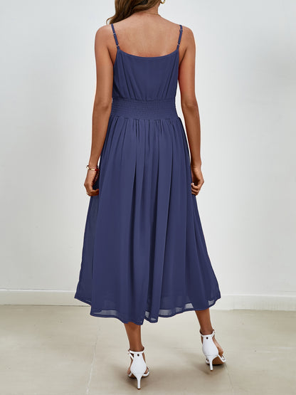 Scoop Neck Midi Cami Dress-Angel Casuals