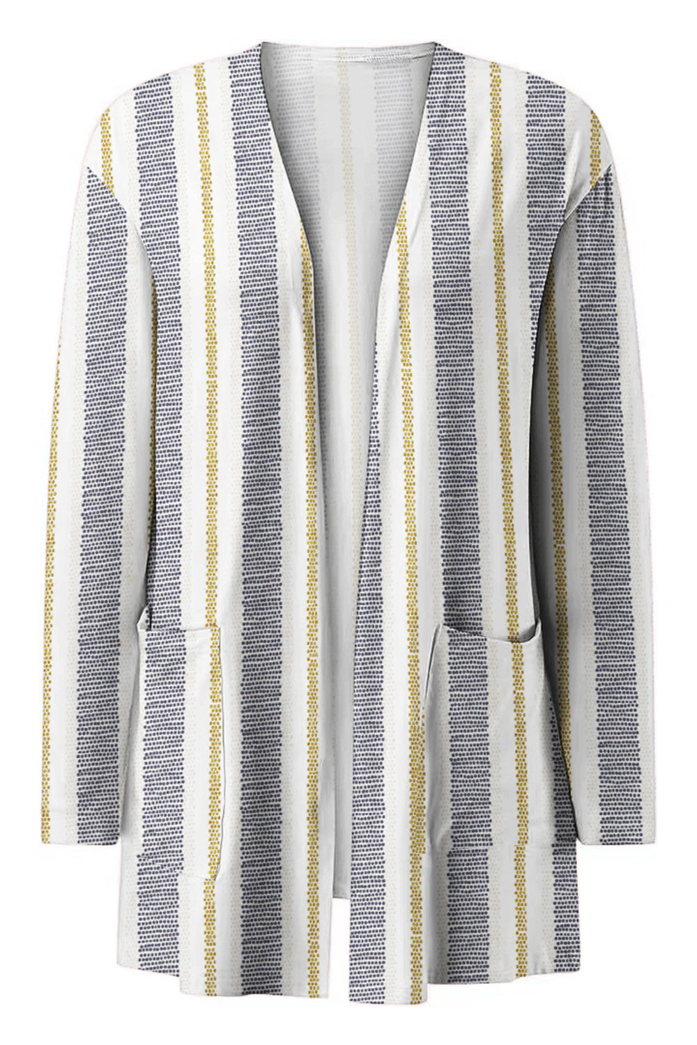 Printed Long Sleeve Cardigan-Angel Casuals